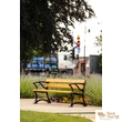 Lodz köztéri pad teak parkba parkbútor