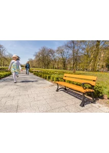 Balbina gyerek köztéri pad karfával teak kerti pad gyerekeknek.
