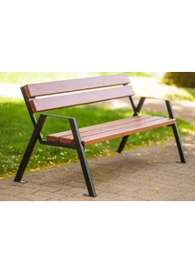 Hórusz köztéri pad palisander