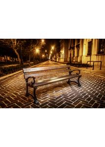 Gdansk öntöttvas kerti pad,kültéri pad palisander