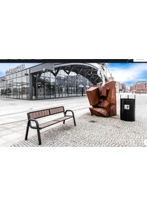 Spárta WPC kerti pad fémvázzal